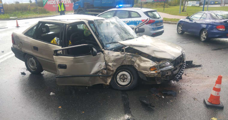 Wypadek w Giżycku Fot. Policja