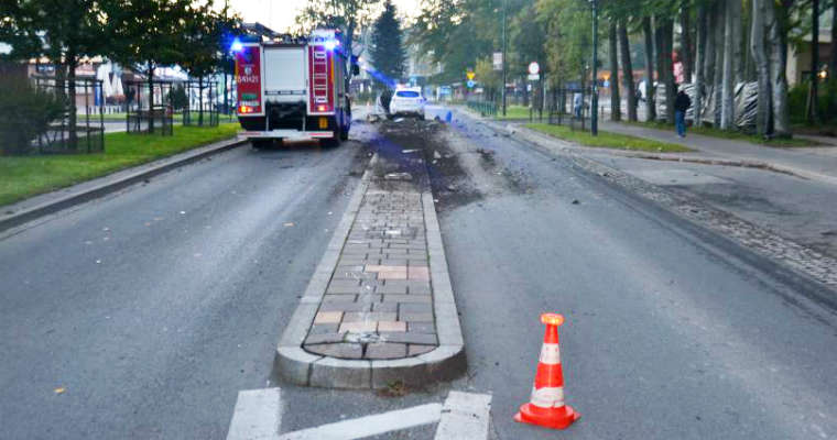 Kolizja w Zakopanem. Fot. Policja