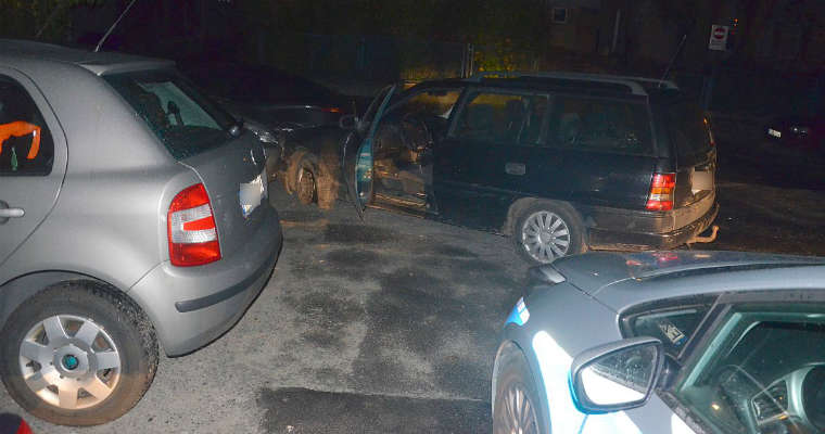 W Zielonej Górze nastolatkowie uszkodzili w sumie 12 samochodów. fot. Policja