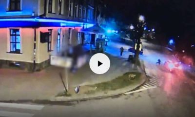 Potrącenie pieszego w Olecku. Fot. Policja