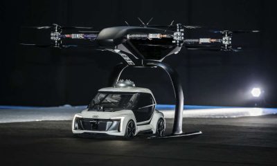 Połączenie autonomicznego elektrycznego samochodu i drona - model pokazany podczas targów w Amsterdamie. Fot. mat. prasowe