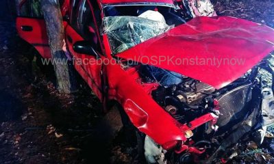 Wypadek w miejscowości Prusinowiczki. Fot. OSP Konstantynów