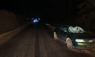 Śmiertelne potrącenie pieszej niedaleko miejscowości Rzadkwin. Fot. Policja