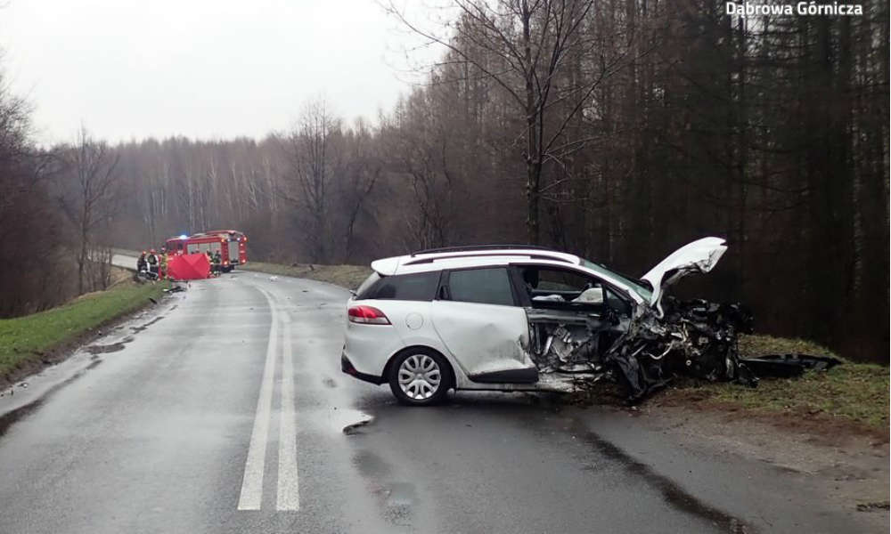 Pijany kierowca doprowadził do śmiertelnego wypadku w Dąbrowie Górniczej. Fot. Policja