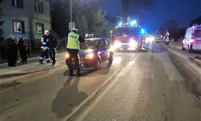 Potrącenie pieszej na przejściu dla pieszych w Nowym Dworze Gdańskim Fot. Policja