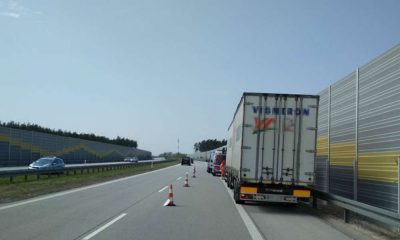 Zatrzymany na S8 kierowca ciężarówki był kompletnie pijany. Fot. GITD