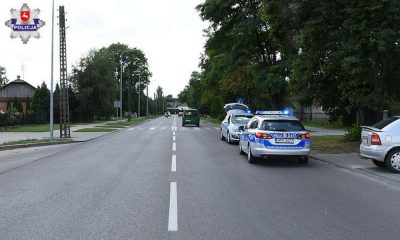 Przejście dla pieszych w Zamościu, na którym doszło do potrącenia 77-latki. Fot. Policja