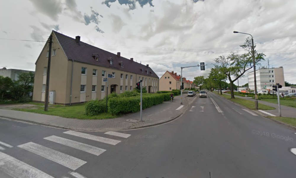 Miejsce wypadku w Poznaniu Źródło: Google Maps