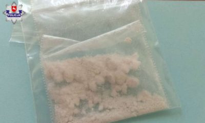 Amfetamina, którą policjanci znaleźli przy kursancie Fot. Policja