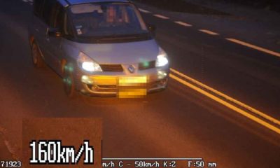 Kierowca w miejscowości Stołpie jechał 160 km/h i przekroczył dozwoloną prędkość aż o 110 km/h Fot. CANARD