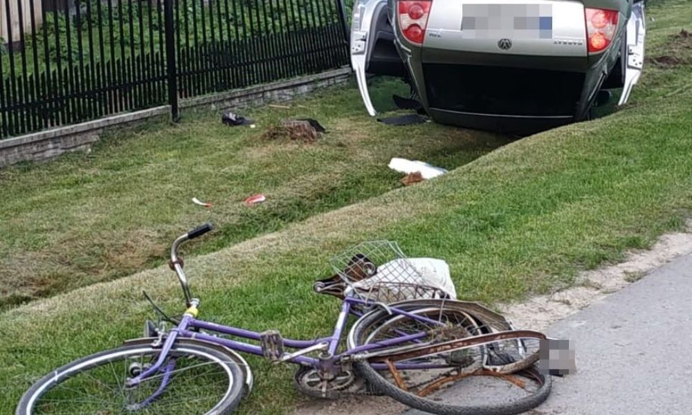 18-letni kierowca zabił 60-latka na rowerze Fot. Policja
