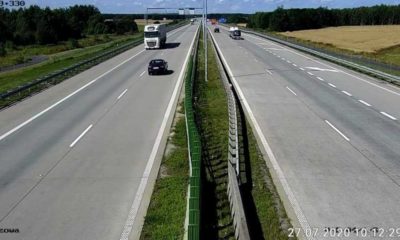 Pijany Ukrainiec po kolizji zdecydował się na ucieczkę autostradą A4 pod prąd Fot. policja