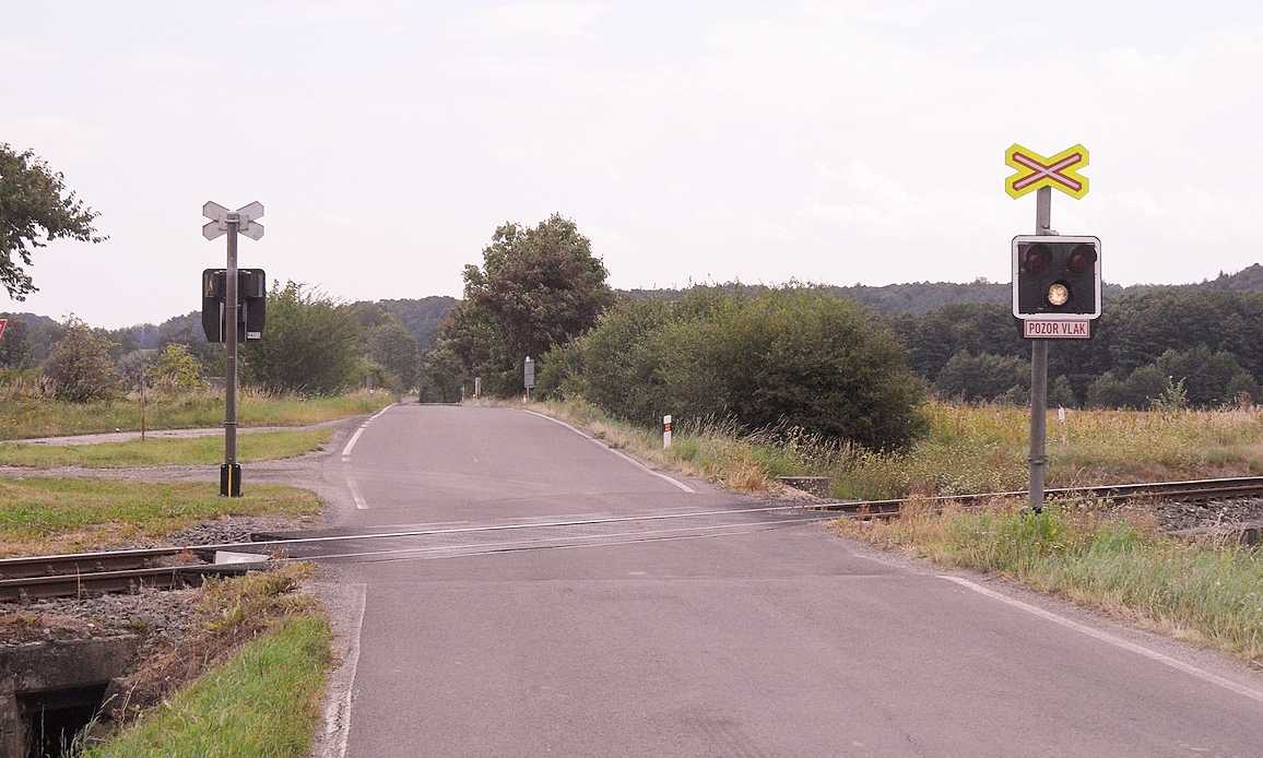 Przejazd kolejowy w miejscowości Horní Heřmanice Fot. Stribrohorak/CC ASA 3.0