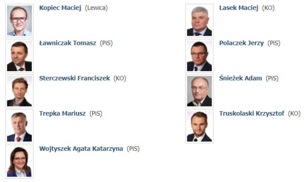 Członkowie podkomisji specjalnej ds. rozpatrzenia nowelizacji Prawa o ruchu drogowym Fot. Sejm
