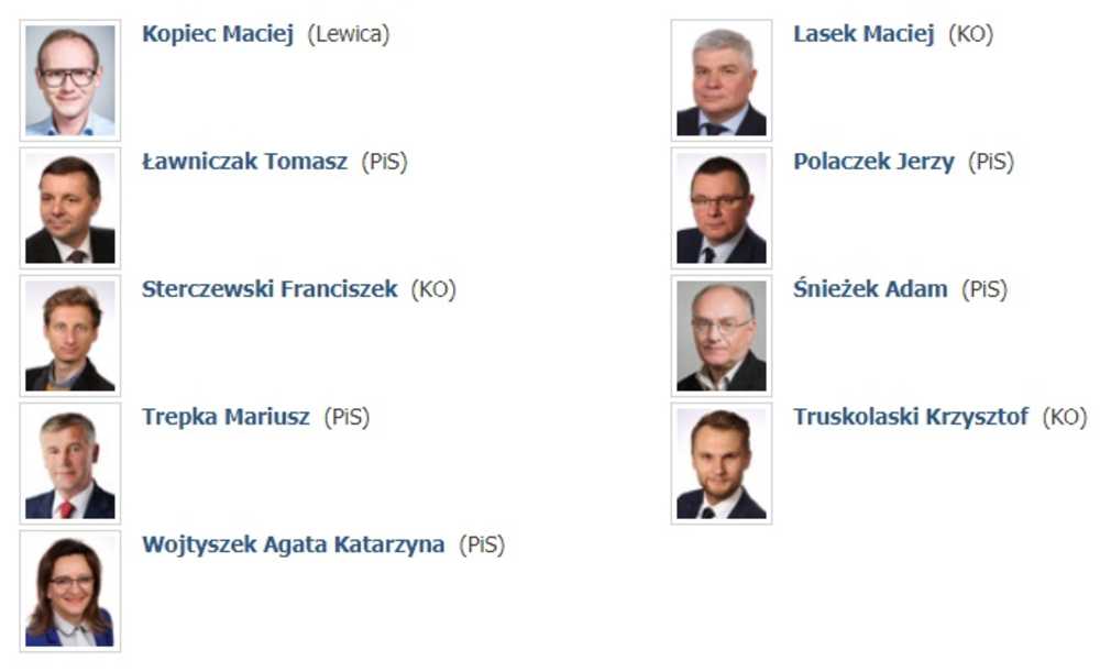 Członkowie podkomisji specjalnej ds. rozpatrzenia nowelizacji Prawa o ruchu drogowym Fot. Sejm