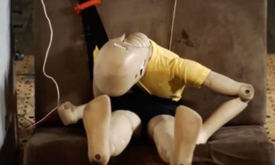 Próba zderzeniowa Smart Kid Belt, manekin 32 kg Źródło: YouTube