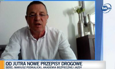 Mariusz Podkalicki, kierowca wyścigowy, właściciel Pro Driving TEAM Akademia Bezpiecznej Jazdy Źródło: TVN24