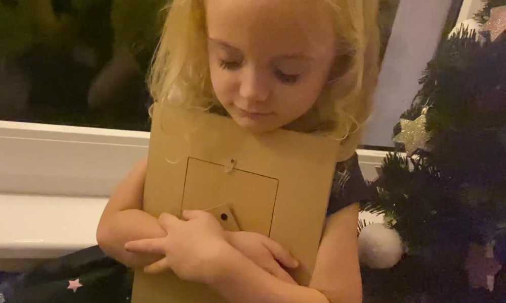 Kadr spotu "List Anielki" z kampanii policji z Braniewa Źródło: KPP Braniewo