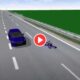 Kadr z analizy wypadku na trasie S8 Źródło: YouTube/Crashlab.pl