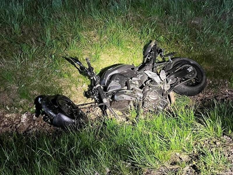 Miejsce śmiertelnego wypadku młodego motocyklisty Fot. Policja
