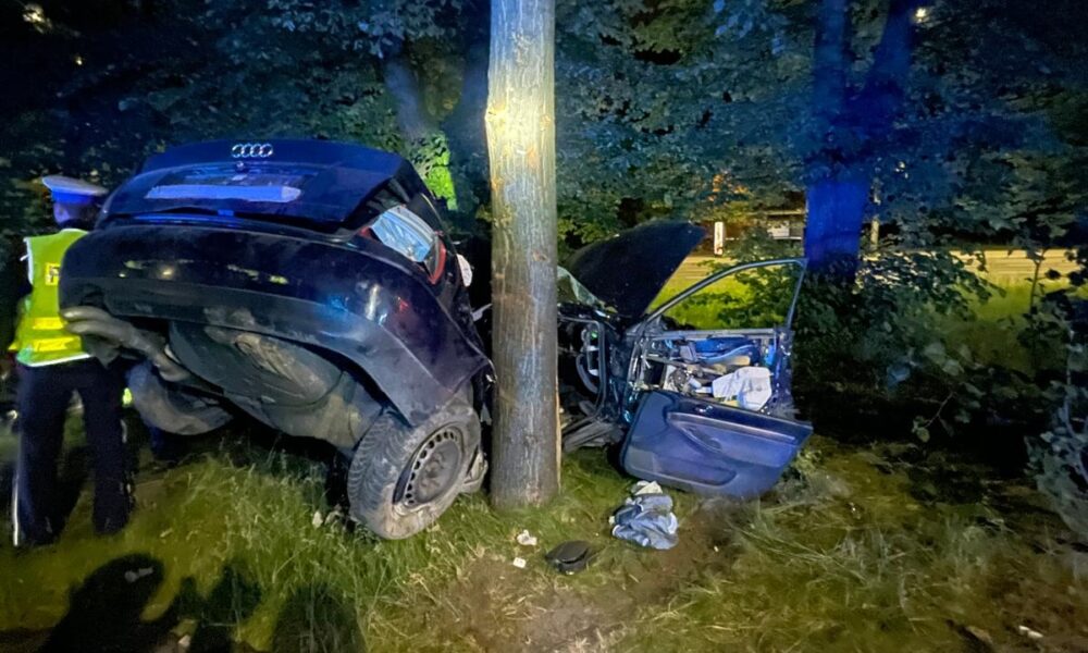 Miejsce śmiertelnego wypadku w Gdańsku. Fot. KM PSP Gdańsk/Facebook