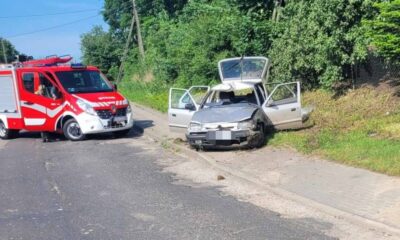 Młody kierowca jechał za szybko i zabił pieszego na chodniku Fot. Facebook/OSP Główczyce