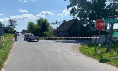 Miejsce, w którym kierowca na skrzyżowaniu wjechał w 13-letniego chłopca Fot. Policja