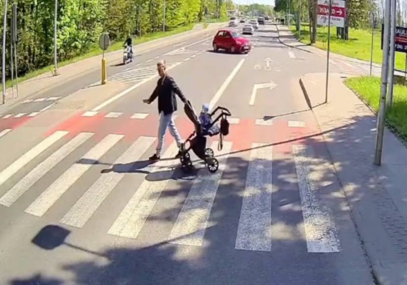 Ojciec z dzieckiem nie mógł przejść. Kierowcy trafią przed sąd