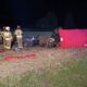 Wypadek, w którym młody kierowca BMW zabił pasażerkę Fot. OSP Łagów