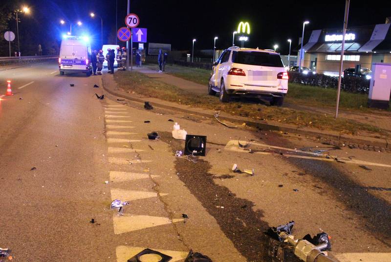 Pijana wjechała w tył innego auta. Poszkodowany też jechał pijany
