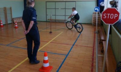 Egzamin na kartę rowerową w Jaworznie Fot. Policja