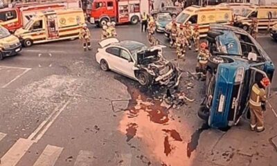 Wypadek w Markach Źródło: Facebook/Jacek Orych Burmistrz Miasta Marki