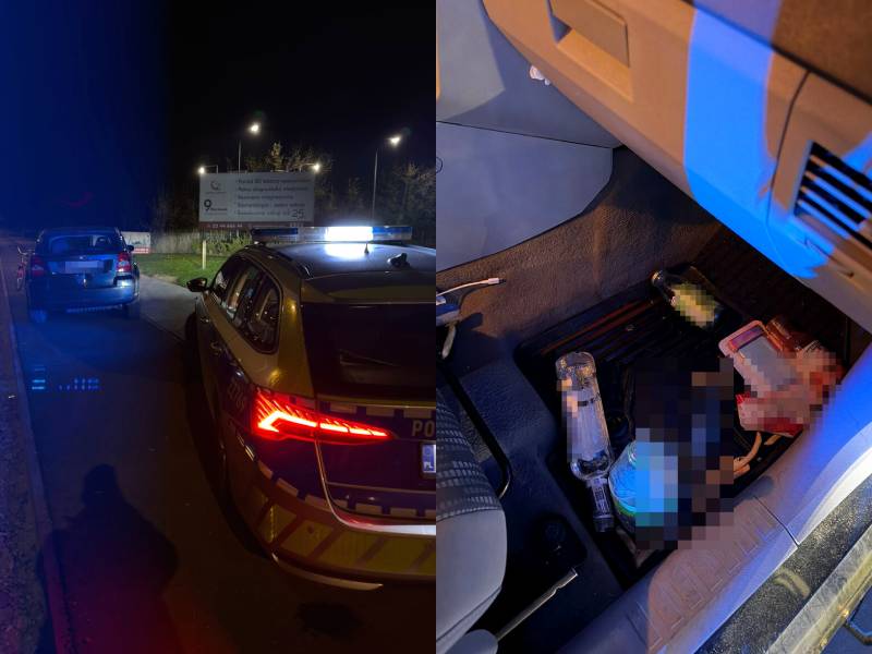 Rozbijała się po Konstancinie. Miała 3 promile. Znieważała policję