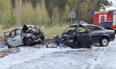Wypadek na trasie Ruciane-Nida - Pisz. Fot. Policja